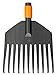 foto Fiskars Scopa da giardino piccola, Testa d'attrezzo, 11 denti, Larghezza: 21,3 cm, Denti in plastica, Nero/Arancione, QuikFit, 1000659 nuovo bestseller 2024-2023