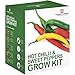 foto Rosso Peperoncino & DOLCE Pepe SEME Kit per far crescere SCATOLA REGALO DA Thompson & Morgan,5 rehydation Peppers to Grow ; Jalapeño m,TAILANDESE peperoncino,NUMEX TWILIGHT,estivo insalata & BONETA nuovo bestseller 2025-2024