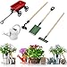 foto Aissimio miniatura casa delle bambole set di 3 utensili da giardino + annaffiatoio in metallo + carretto in metallo rosso per bambole, attrezzature e accessori per giardinaggio Fairy Garden.  nuovo bestseller 2024-2023