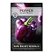 Photo Sow Right Seeds - Purple Beauty Pepper Seed for Planting - Non-GMO Heirloom Packet with Instructions to Plant and Grow an Outdoor Home Vegetable Garden - Productive Sweet Bell Peppers - Great Gift new bestseller 2024-2023