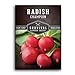 Photo Survival Garden Seeds - Champion Radish Seed for Planting - Packet with Instructions to Plant and Grow Red Radishes in Your Home Vegetable Garden - Non-GMO Heirloom Variety new bestseller 2024-2023