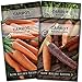 Photo Sow Right Seeds - Carrot Seed Collection for Planting - Rainbow, Nantes, Imperator, and Kuroda Varieties - Non-GMO Heirloom Seeds to Plant a Home Vegetable Garden - Great Gardening Gift new bestseller 2024-2023