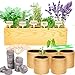 Foto FORMIZON Kit de Cultivo de Hierbas con Caja de Madera, Kit de Cultivo de Plantas para Niños, Kit de Inicio Cultivo con Etiquetas de Plantas Kit de Jardinería para Cebollino, Menta, Perejil, Eneldo nuevo éxito de ventas 2024-2023