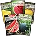 Photo Sow Right Seeds - Watermelon Seed Collection for Planting - Crimson Sweet, Allsweet, Sugar Baby, Yellow Crimson, and Golden Midget Melon Seeds - Non-GMO Heirloom Seeds to Plant a Home Vegetable Garden new bestseller 2024-2023