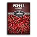 Photo Survival Garden Seeds - Red Cayenne Pepper Seed for Planting - Packet with Instructions to Plant and Grow Hot Chili Peppers in Your Home Vegetable Garden - Non-GMO Heirloom Variety - Single Pack new bestseller 2024-2023