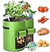 Foto 2 Piezas Bolsas de Cultivo de Papa, Bolsa de Cultivo de Plantas, Maceta de Cultivo de Patata, con Ventana para en Jardin para Papa, Zanahoria, Tomate y Cebolla(7 Galones,con 10 Etiquetas de Plantas) nuevo éxito de ventas 2024-2023