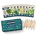 Photo 9 Herb Garden Seeds for Planting - USDA Certified Organic Herb Seed Packets - Non GMO Heirloom Seeds - Plant Markers & Gift Box - Tulsi Holy Basil, Cilantro, Mint, Dill, Sage, Arugula, Thyme, Chives new bestseller 2024-2023