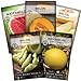 Photo Sow Right Seeds - Melon Seed Collection for Planting - Crimson Sweet Watermelon, Cantaloupe, Yellow Juane Canary, Golden Midget, and Honeydew - Non-GMO Heirloom Seeds to Plant a Home Vegetable Garden new bestseller 2024-2023