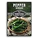 Photo Survival Garden Seeds - Serrano Pepper Seed for Planting - Packet with Instructions to Plant and Grow Spicy Mexican Peppers in Your Home Vegetable Garden - Non-GMO Heirloom Variety new bestseller 2024-2023