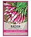 Photo Radish Seeds for Planting - French Breakfast Variety Heirloom, Non-GMO Vegetable Seed - 2 Grams of Seeds Great for Outdoor Spring, Winter and Fall Gardening by Gardeners Basics new bestseller 2024-2023