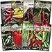 Photo Sow Right Seeds - Hot and Sweet Pepper Seed Collection for Planting - Banana, Chocolate, Cayenne, California Wonder, Jalapeno, Poblano, Cubanelle and Serrano Peppers - Non-GMO Heirloom Seeds to Plant new bestseller 2024-2023