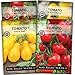 Photo Sow Right Seeds - Cherry Tomato Seed Collection for Planting - Large Red Cherry, Yellow Pear, White, and Rio Grande Cherry Tomatoes - Non-GMO Heirloom Varieties to Plant and Grow Home Vegetable Garden new bestseller 2024-2023