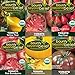 Photo Tomato Seeds /Heirloom Tomatoes, Open Pollinated Garden Seed - Black Krim, Cherokee Purple, Yellow Brandywine, Red Pear, and Yellow Pear new bestseller 2024-2023