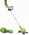 trimmer Greenworks 2100007a 24V Deluxe G24ST30MK2, characteristics and Photo