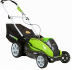 lawn mower Greenworks 25223 G-MAX 40V Li-Ion 19-Inch, characteristics and Photo