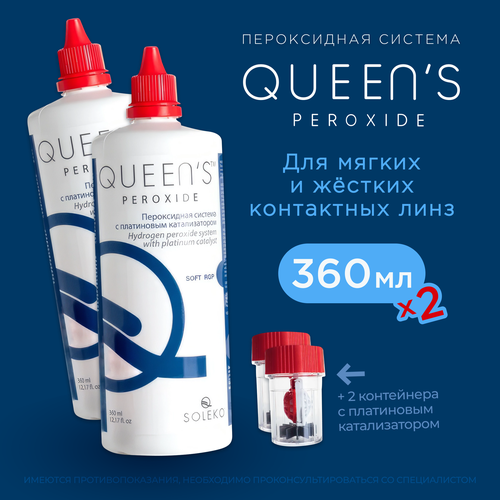 фотография Пероксидный раствор Soleko Queen's Peroxide, 360 мл - 2 шт., купить онлайн за 2980 рубл