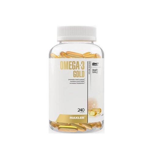 фотография Maxler Omega 3 Gold капс., 300 г, 240 шт., купить онлайн за 2299 рубл