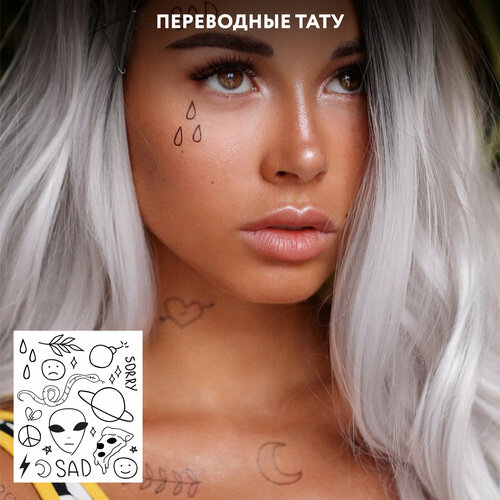 фотография MIAMITATS Переводные тату Handpoke (mini), купить онлайн за 390 рубл