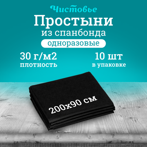 фотография Простынь Чистовье одноразовая 200х90 см 10 шт, купить онлайн за 413 рубл