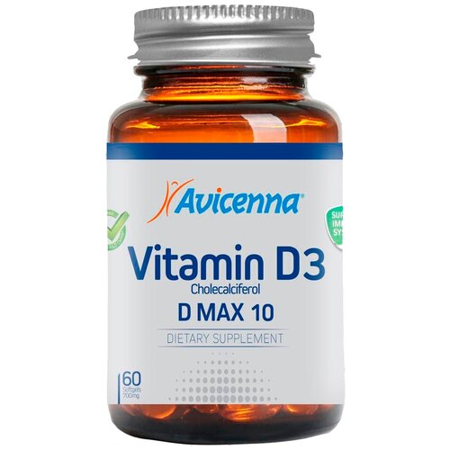 фотография Avicenna Vitamin D3 капс., 10000 МЕ, 0.17 г, 60 шт., купить онлайн за 2650 рубл