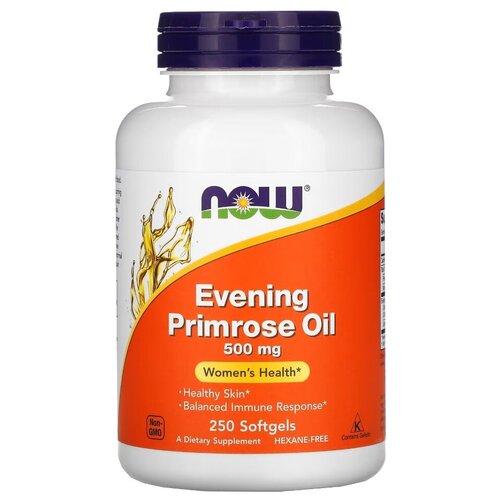 фотография Капсулы NOW Evening Primrose Oil, 270 г, 500 мг, 250 шт., купить онлайн за 3774 рубл