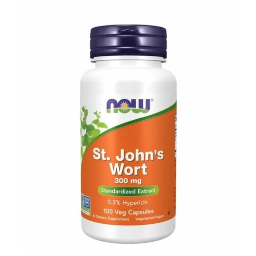 фотография Now St. John'S Wort 300mg 100 капсул, купить онлайн за 1732 рубл