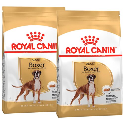 фотография ROYAL CANIN BOXER ADULT для взрослых собак боксер (12 + 12 кг), купить онлайн за 18831 рубл