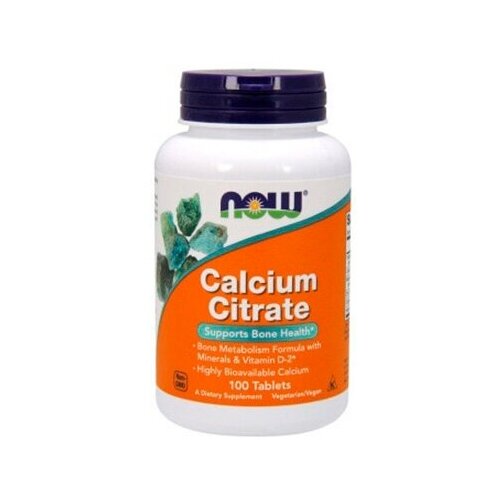 фотография NOW Calcium Citrate 100 таб, купить онлайн за 1999 рубл