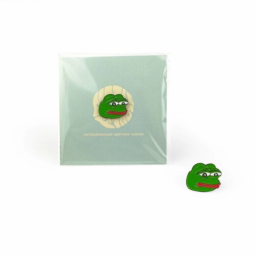 фотография Значок металлический / Little Pins / Pepe the Frog / Мультики / Мемы / Сериалы /, купить онлайн за 749 рубл