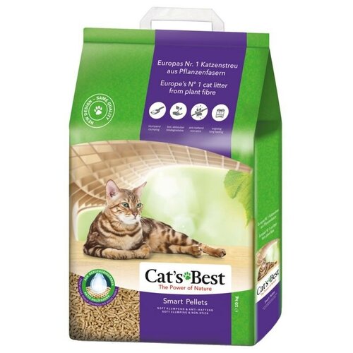 фотография Комкующийся наполнитель Cat's Best Smart Pellets, 20л, 1 шт., купить онлайн за 3400 рубл