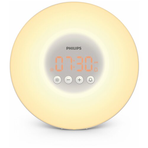 фотография Световой будильник Philips Wake-up Light HF3500/01, белый/серый, купить онлайн за 33390 рубл