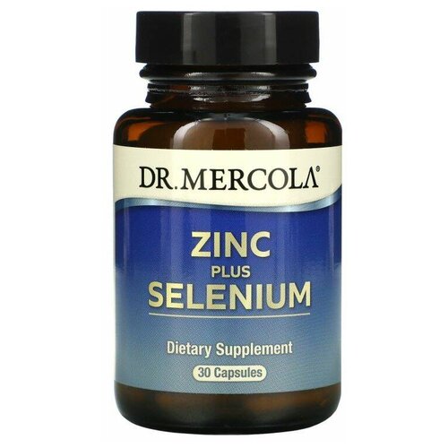 фотография Капсулы Dr. Mercola Zinc Plus Selenium, 110 г, 30 шт., купить онлайн за 2150 рубл