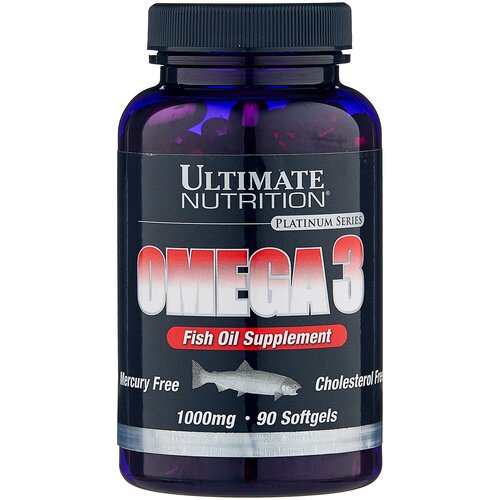 фотография Ultimate Nutrition Omega 3 1000 мг. (90 капс), купить онлайн за 1421 рубл