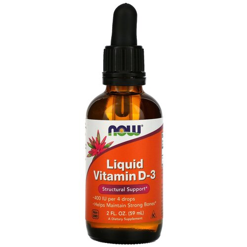 фотография Liquid Vitamin D-3 фл., 400 МЕ, 59 мл, 270 г, купить онлайн за 1272 рубл