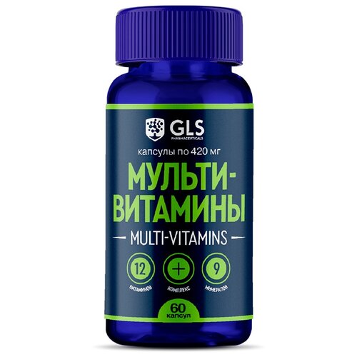 фотография Мультивитамины GLS pharmaceuticals 12+9, 60 капс., купить онлайн за 551 рубл