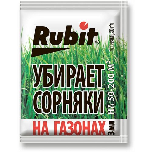 фотография Средство от сорняков для газона Rubit БИС-300 3 мл, купить онлайн за 380 рубл