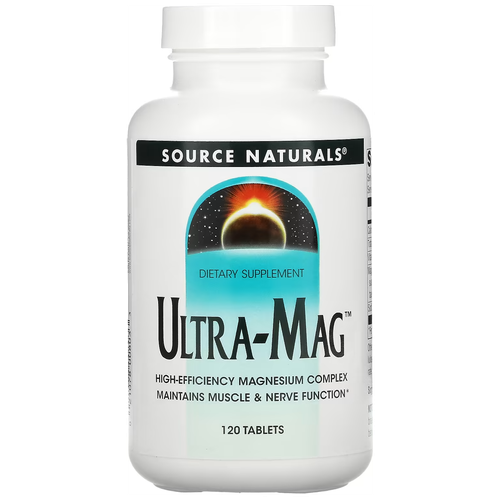 фотография Таблетки Source Naturals Ultra-Mag, 120 шт., купить онлайн за 2826 рубл