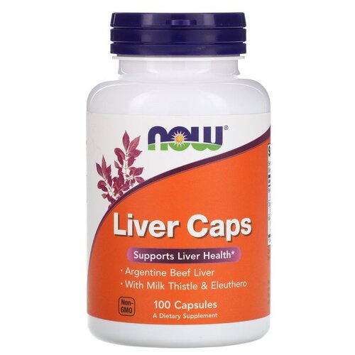 фотография Капсулы NOW Liver Caps, 100 г, 100 шт., купить онлайн за 3010 рубл