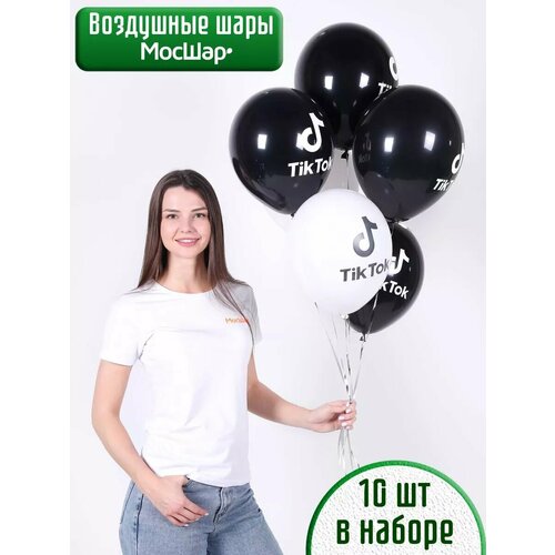 фотография Воздушные шары ТикТок - 10шт, купить онлайн за 294 рубл